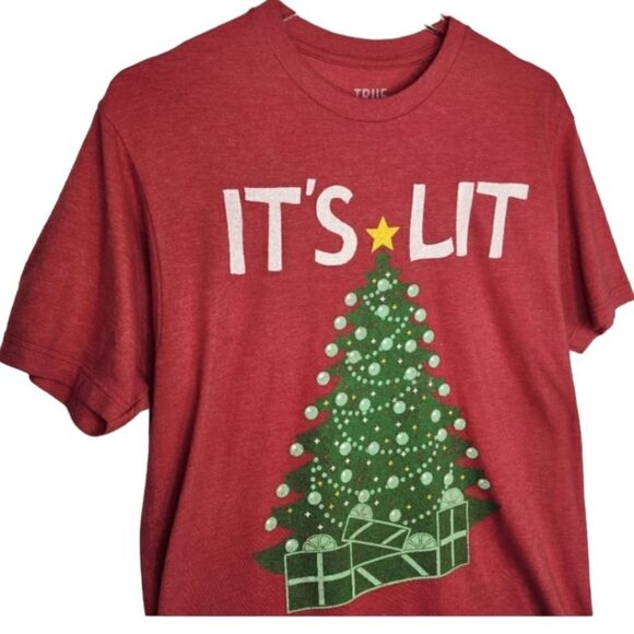 True Craft~ "It's Lit" Christmas Tree Tee - Picture 2 of 7